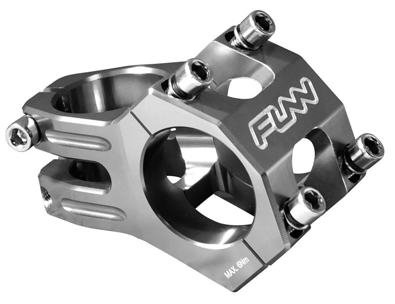 Funn Funnduro MTB Stem with 35mm Bar Clamp - The Ultimate Ultralight and Tough Alloy Bicycle Stem for Mountain Bike and BMX Bike, Length 45mm stem (Gray) - Image 1